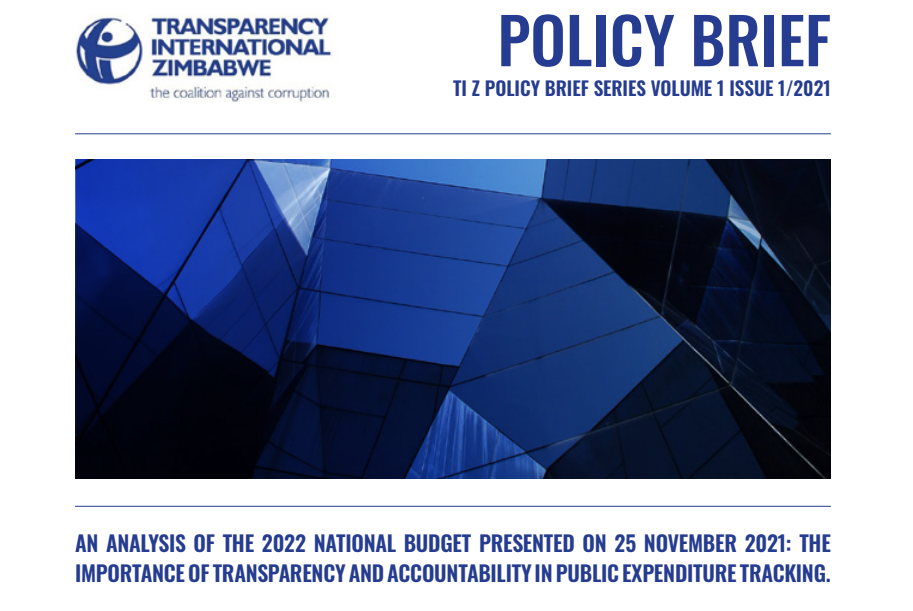 TI Z Reflections on the 2022 National Budget, and Prospects for Citizen Participation in Public Expenditure Tracking